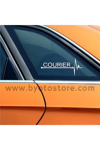 Ford Courier Için Kalp Atışı Ritim Oto Sticker (2 Adet)