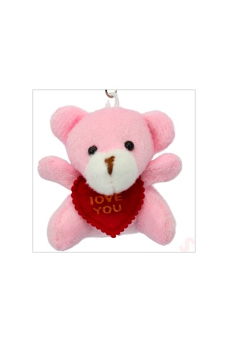 Pelüş Ayıcık Anahtarlık Love You, 5 Cm X 5 Cm - Pembe