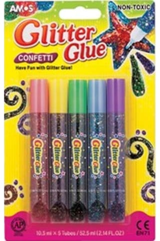 Amos Sımlı Yapıstırıcı Confettı 10.5 ML 5Lı Blıster