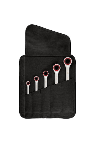 Cırcırlı Anahtar Seti, Anahtar Takımı 5 Parça, 8,10,13,17,19mm, 1600a02z3d, Mavi