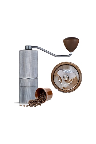 Manuel Kahve Çekirdeği Öğütücü 12 Kalınlık Ayarı Cnc Gri Diğer