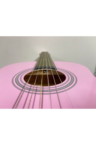 Klasik Gitar 3/4 Boy Pembe Sap Ayarlı Üst Kalite