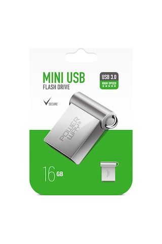 Powerway Mini 16 GB USB 3.0 Metal Flash Bellek