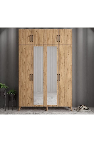 Açelya Portmanto Vestiyer Çam M8-160 cm