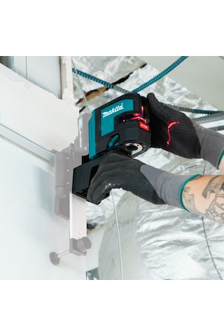 Makita 4 Nokta Kırmızı Çapraz Çizgi Lazeri Akülü Sk106dz