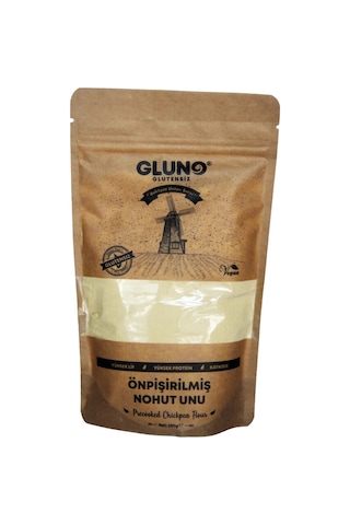 Gluno Glutensiz Ön Pişirilmiş Nohut Unu 250 G