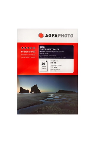 Özel Seri Baskı Arsiv Tasarım Agfaphoto Fotoğraf Kağıdı 270gr 20'lik A4 Inkjet Kağıt Mat