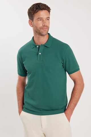Tudors Erkek Slim Fit Dar Kesim Premium Seri %100 Pamuk Yumuşak Dokulu Merserize Yeşil Polo Yaka Tişört -50909