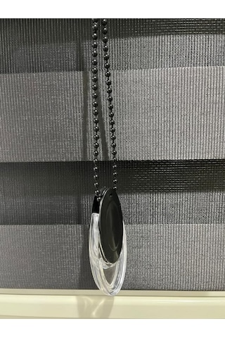 Özel Jaluzi İthal Antrasit Düz Zebra Stor Perde 180x200, 437 Çok Renkli