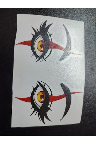 Göz Figürlü Motor Araç Süsleme Sticker Diğer