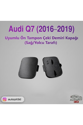 Audi Q7 2016 2019 Uyumlu Ön Tampon Çeki Demiri Kapağı Sağ/yolcu Tarafı