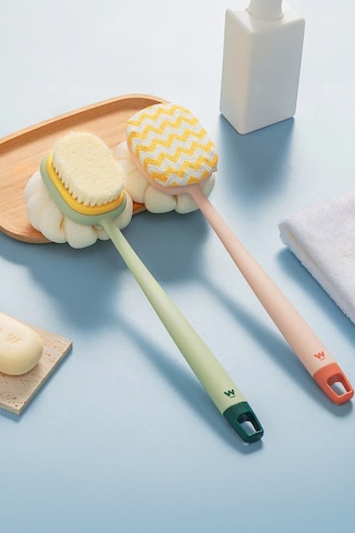 Thentech Temizlik Fırçası Yeni Nesil Şık Tasarım Çift Taraflı Banyo Duş Fırçası