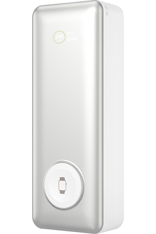 Wiwu Wi-p023 Elite Serisi Dijital Led Göstergeli Akıllı Saat Kablosuz Powerbank 20000mah 145w Gümüş Gümüş
