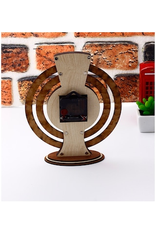 Öğretmenler Gününe Özel İsimli Ayyıldız Takvimli Masa Saati