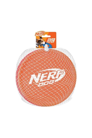 Nerf Dog Naylon Flyer Köpek Oyuncağı, Frizbi, 23 Cm Çap, Orta/büyük Irklar, İki Paket, Turuncu Ve Kırmızı