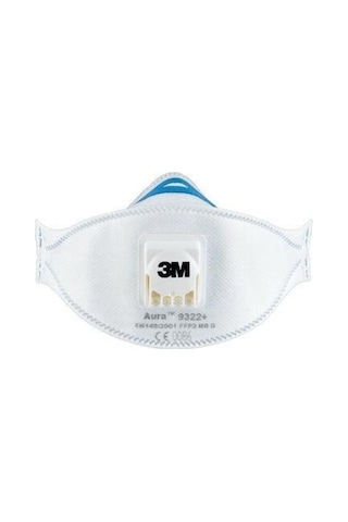 3M 9322A Aura Ffp2 Maske Partikül Solunum Maskesi, Valfli, 9322+