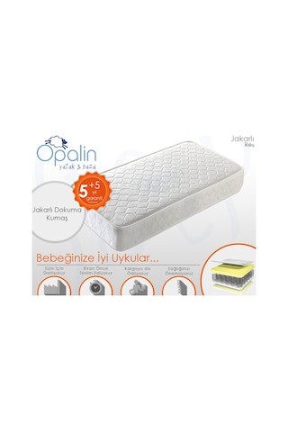 Uzunbebe 100X190 Opalin Jakarlı Full Ortopedik Yatak 100*190 Ortopedik