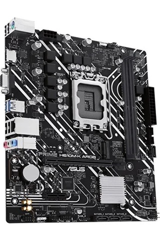 Asus Prıme H610m-k Argb, 2xddr5, M.2,d-sub, Hdmı,12-13.14.nesil, Lga1700 Soket, Anakart