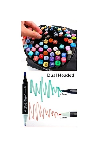Globalımportstore Touch Art 2yön Marker Kalem Seti 60 Adet