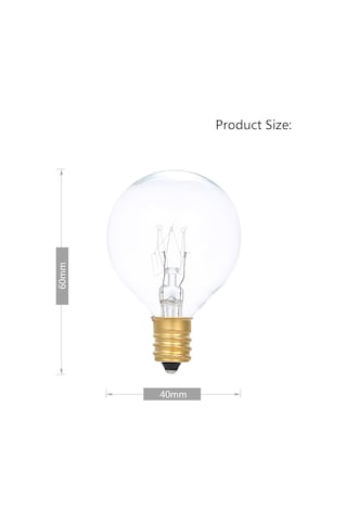 Tomshine Ac230v G40 Küre Akkor Ampul Lamba 25 Paket Sıcak Beyaz