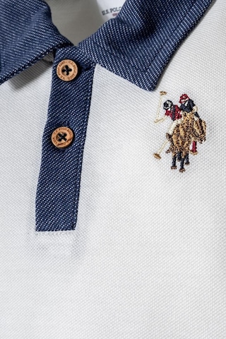 U.S. Polo Assn. Erkek Bebek 2 Li Şort T-şhirt Takım Beyaz-2258 beyaz