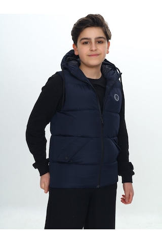 14093 Toontoy Erkek Çocuk Göğsü Armalı Şişme Yelek 14093 Lacivert