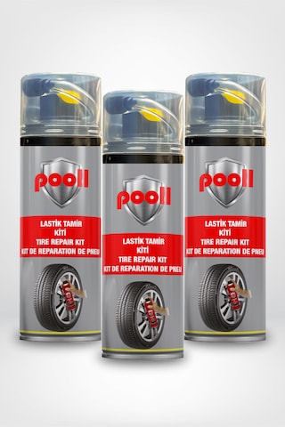 Lastik Tamir Kiti Lastik Tamir Spreyi 400 Ml Otomobil Suv Motosiklet Lastik Tamir Kiti 3 Adet