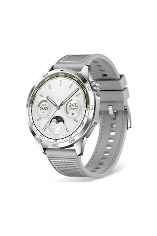 Galaxy Watch 46mm Uyumlu Clo- Krd-102 22mm Silikon Kordon-gri