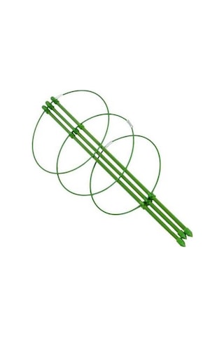 Fortunelane Bitki Tüpü İçin Esnek Dayanak, Yeşil Metal, Üçgen Sabit Yapı