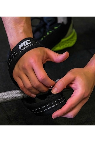 Musclecloth 8 Loop Lifting Straps Siyah