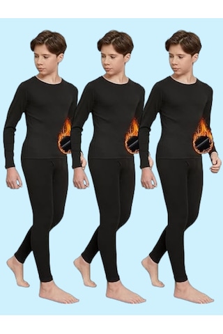 Tezzgelsin Erkek Çocuk 3'lü Termal Alt Üst İçlik Takımı