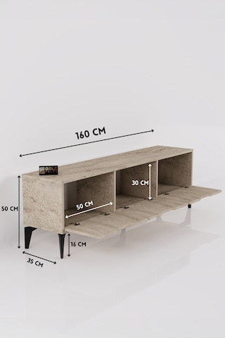 Storeşahin Royal Tv Sehpası Suntalam Ekru 160x35 Shn0720