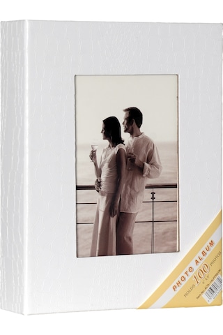 Aledo 13x18cm 100 Lük Delüx Fotoğraf Albümü 14lpp57100-beyaz