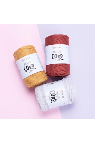 Art El Örgü İpi Macrame Cord 3 Mm, 796, 2x500 Gr