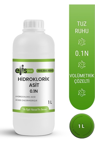 Hidroklorik Asit Çözeltisi 0.1n 1 Litre