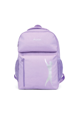 Slazenger Lisanslı Logolu Sırt Çantası - Lila 3 Bölmeli Sırt Çantası