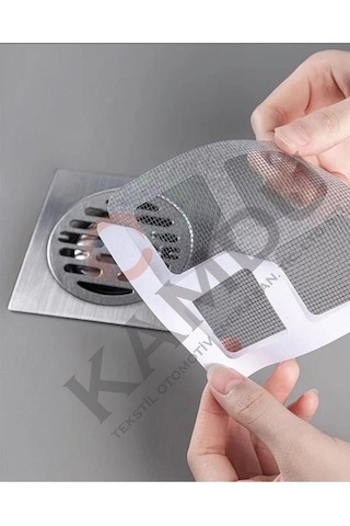 5 Adet 9x9cm Mutfak Lavabo Süzgeci, Lavabo Tıkanıklık Önleyici, Yapışkanlı Süzgeç, Saç&kıl Toplayıcı