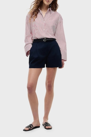 Tommy Hilfiger Poplin Çizgili Oversize Gömlek Kadın Gömlek Ww0ww51129 0fc Beyaz-kırmızı