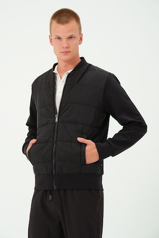 Rich Erkek Siyah Oversize Rüzgar Geçirmez Kışlık Şişme Mont Ceket Çok Renkli
