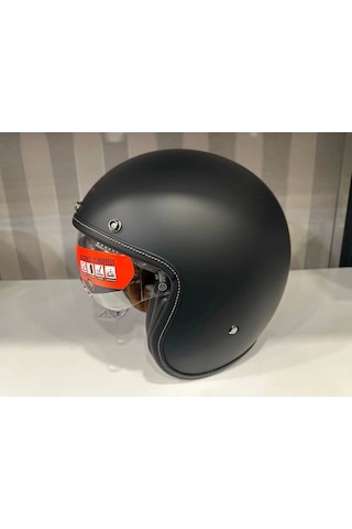 Mt Helmets Mt Lemans 2 Sv Şeffaf Vizörlü Motosiklet Kaskı Siyah