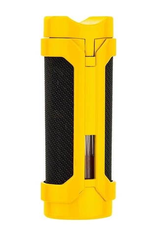 Lubinski Cigar Sehpa Kapaklı Delicili Tek Torch Puro Çakmağı Sarı Lb-152