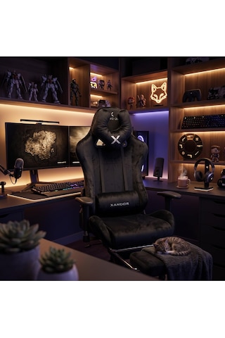 Ayrex Xandor Xg500 Kadife Kumaş Metal İskelet Premium Gaming Koltuk 180 Yatabilen Ergonomik Oyuncu Koltuğu 2d Kol D Diğer