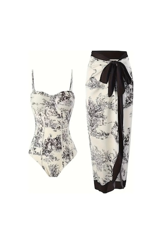 Lilly Pastoral Elegance Mayo Ve Pareo Krem Krem