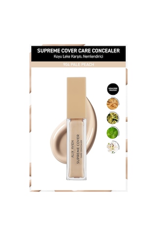 Alix Avien Kalıcı Nemlendirici Hücre Onarıcı Leke Karşıtı Kapatıcı Supreme Cover Concealer 904 Pale Peach