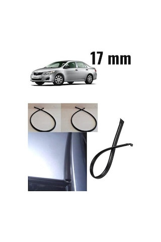 Contacall Toyota Uyumlu Coralla Tavan Oluk Contası Sağ Sol Takım 17mm Genişlik