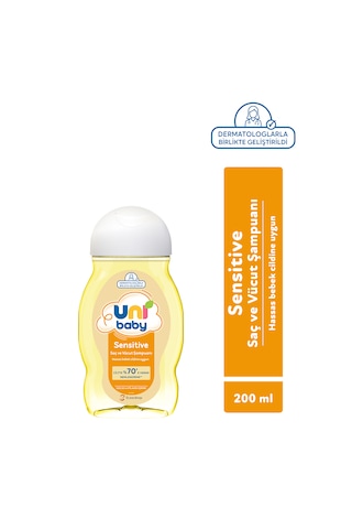 Uni Baby Sensitive Saç ve Vücut Şampuanı 200 Ml 3'lü
