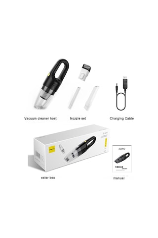 Suıtu St-6612c 5000pa 120w Kablosuz Araç Elektrikli Süpürge El Yüksek Güçlü Toz Emme Makinesi Beyaz