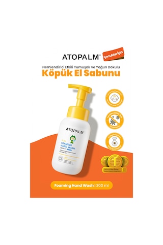 Çocuklara Özel Nemlendirici Etkili Yumuşak Ve Yoğun Dokulu Köpük El Sabunu Atopalm Foaming Hand Wash
