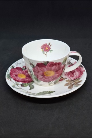 Blenheim Fine Bone China Vintage Geniş Porselen Fincanı 240 Ml Pembe
