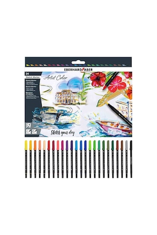Eberhard Faber Artist Color Eskiz Markörü 24 Renk Set